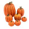 7Pcs Autumn Harvest Artificial Pumpkins Large Fake Simulation Pumpkin Thanksgiving Realistic Fall Autumn Decorations for Home