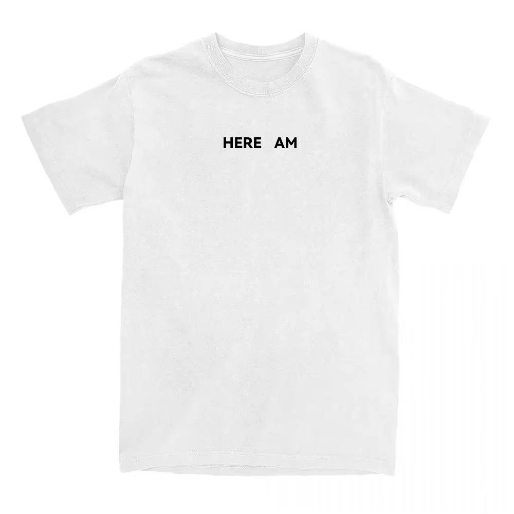 

Celebrity American Charlie Kirk T-shirt Unisex Streetwear Cotton Short Sleeve Male Tshirts O-neck Loose Women Tops Off White S