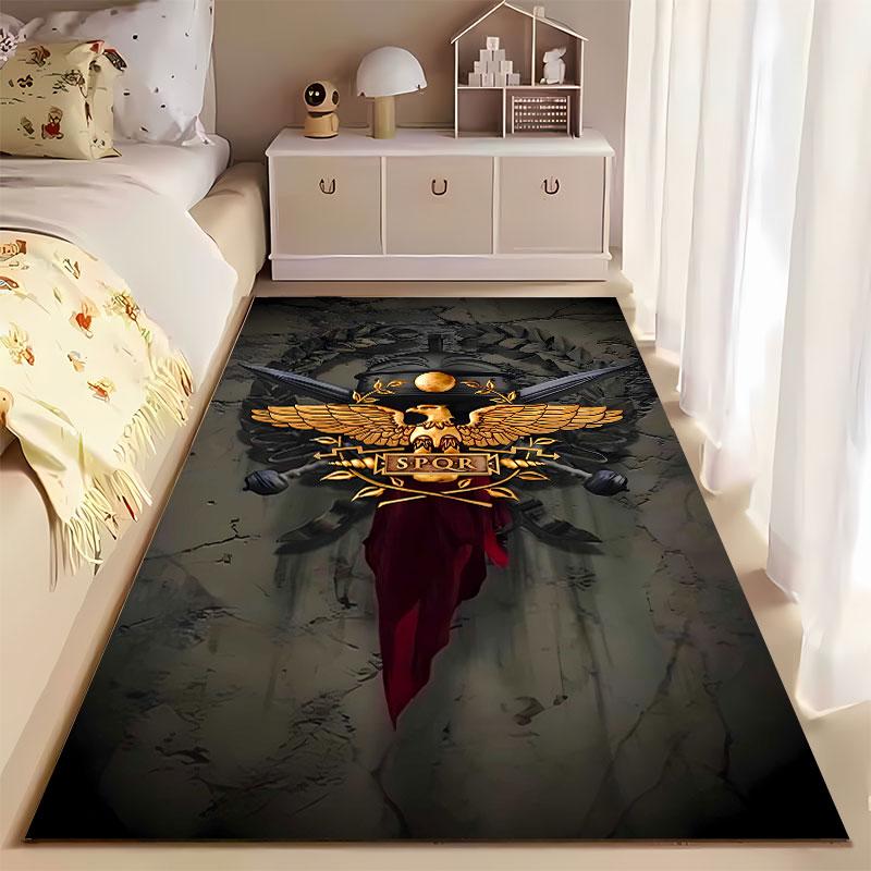 Roman Eagle SPQR Symbol Carpet Suitable As a Non-slip Mat for the Living Room or Bedroom Sofa