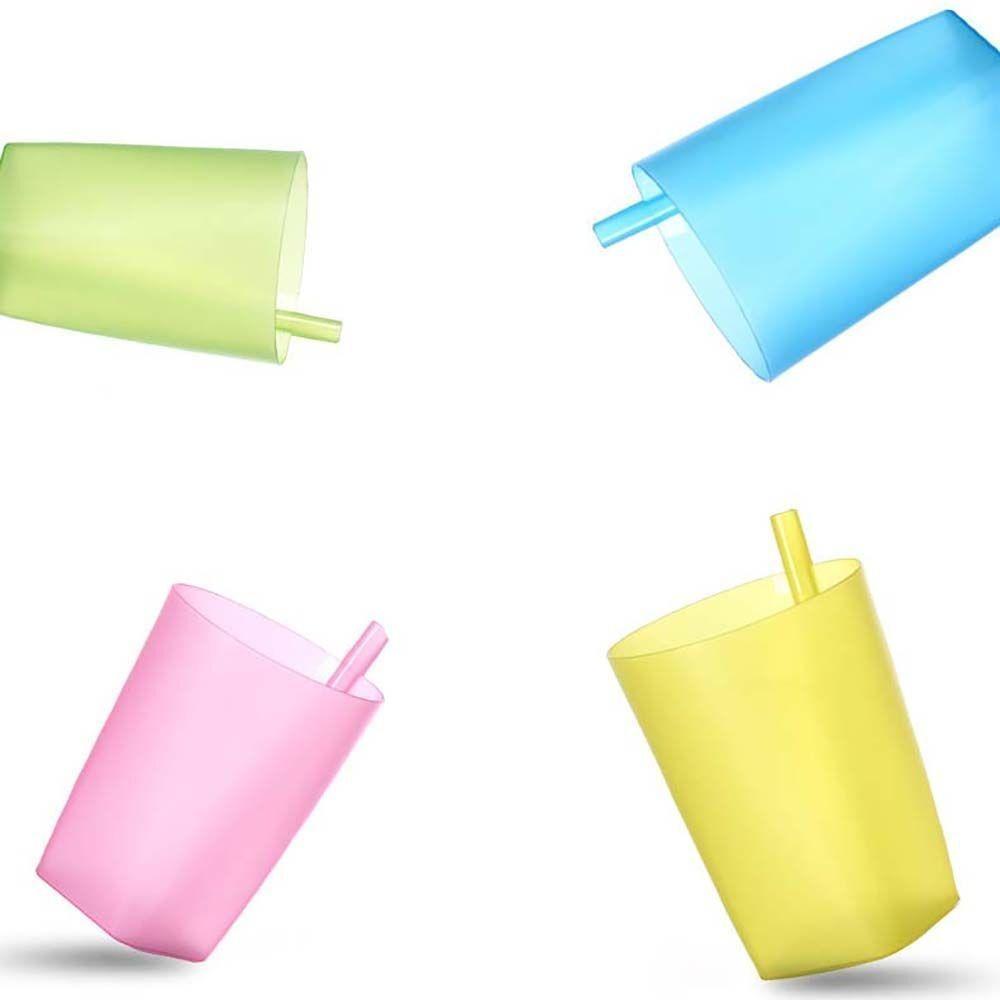 Simplicity Beverage Cup Lidless Drink Cup Creative Straw Drinkware