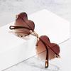 Rimless Sunglasses, Trendy Personalized Street Shot Heart-Shaped Sunglasses, Love Sunglasses For Women