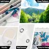 Scenic Lake Shower Curtain - Lush Forest & Clear Water Theme For Bathroom Decor, Adds Nature'S Tranquility And Beauty