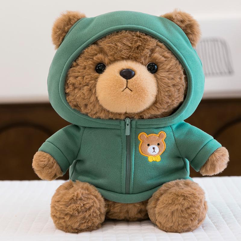Casual Teddy Bear Plush Toy with Sweater - Children's Birthday Gift