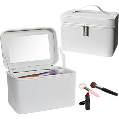 LIINC Makeup Box with Large Makeup Cosmetic Travel Makeup Birthday Gift for Middle School Women Mirror, Capacity, Portable, Stylish, Dresser, Case,