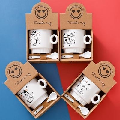 Ceramic Cup Gift Box Set Coffee Cup Creative Event Promotional Gifts Holiday Cup Souvenir