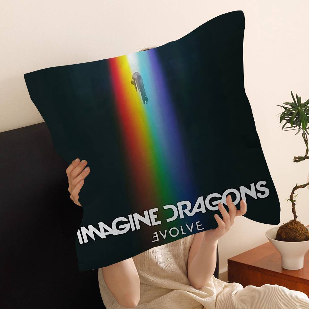 Rock Band Imagine Dragons Cushion Cover Decorative Pillow Sofa Home Decor Case Pillow Cases