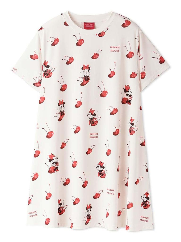Gelato Pique Disney Minnie Print Dress White (PWCO242301) Women's