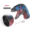 Soft Vinyl Rubber Animal Head Hand Puppet Figure Toys Gloves Model Gift Dinosaur Hand Puppet Toys For Halloween dress up
