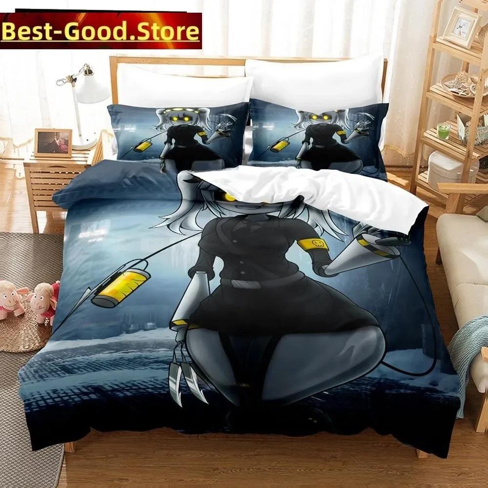 Fashion 3D Anime Murder Drones Bedding Set Printed Bed Set With Pillowcase Bed Duvet Cover Single Double Queen Super King Size