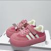 Leather children's moral training shoes 2025 autumn new casual girls board shoes student boys sports shoes casual shoes