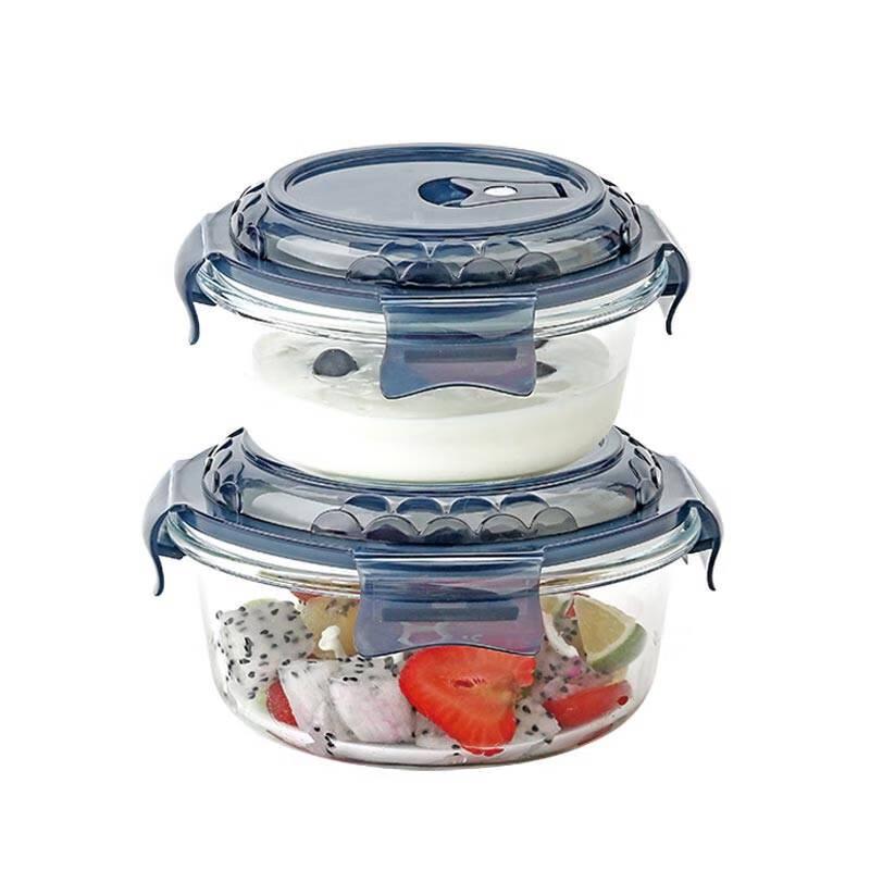 Glass Food Storage Container Set with Lids