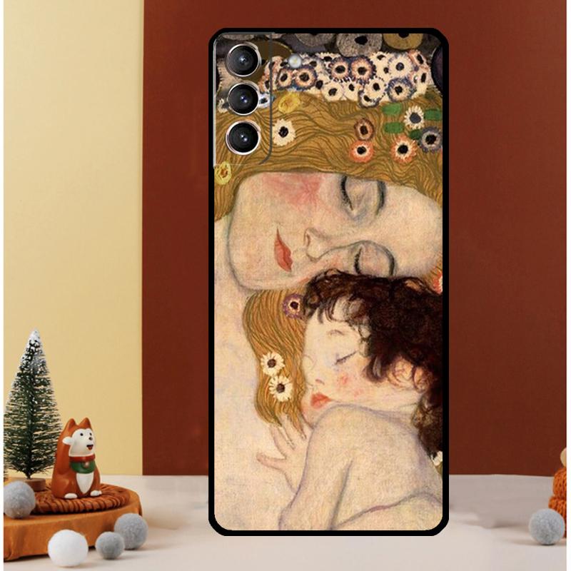 The Kiss Gustav Klimt Painting Case For Samsung Galaxy S25 Ultra S21 S22 S20 S23 S24 Ultra S9 S10 Plus S25 FE Cover Funda