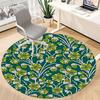 1pc Floral Pattern Office Round Area Rug, Under Office Chairs Bedroom Living Room Home Decor, Room Deco