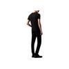 Calvin Klein Jeans Slim Fit Cor Sólida Gola Redonda Manga Curta Camiseta Com Bolso de Carta Tops Masculinos Preto J30J320936-BEH
