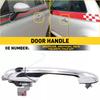 A03Z-Chrome Driver's Left Front Door Outer Handle For Fiat 500 735485875, 735451697,68069943AB Exterior Door Handle