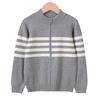 Children's Clothing Stand Collar Zipper Boy Girl Knitted Cardigan Top Spring and Autumn All-match Children's Sweater Jacket