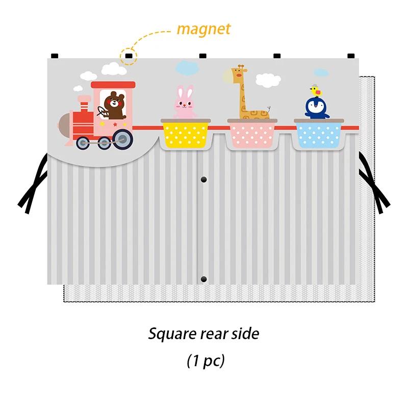 Multiple Patterns Cute Cartoon Car Side Window Sun Shade Magnetic Windshield Sunshade Foldable Rear Side Auto Window Cover Kids