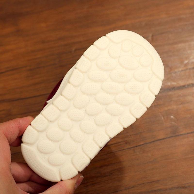 Handmade Winter Velvet Toddler Shoes, Soft Sole, Cotton, for 1-3 Years