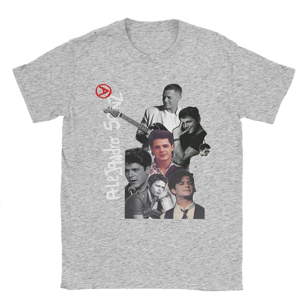 Singer Alejandro Sanz Pop Music Cotton TShirt For Men Summer Vintage T Shirts Leisure Tees Oversized Cheap Tops