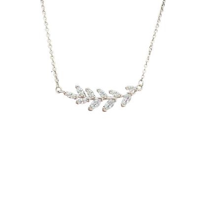 Leaf Necklace Light Luxury Niche Design Leaf Collarbone Chain Female Summer