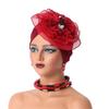Ruffled Flower Women Turban Cap Female Head Wraps