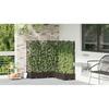 Garden Planter Set 5 Pcs Brown 120 X 120 X 125.5 Cm Plastic