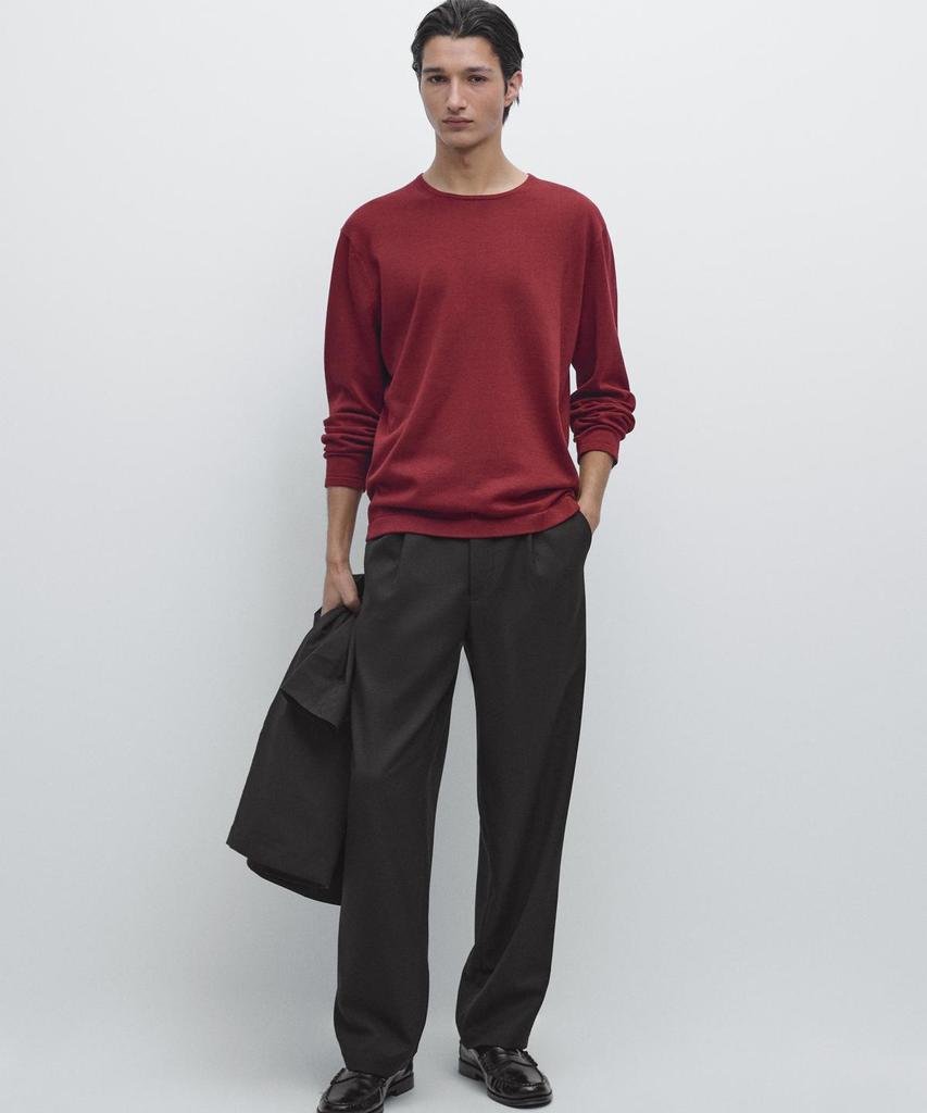 Masimodutti Cotton Round Neck Knit Sweater