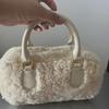 Cute Lamb Plush Saddle Bag - New Autumn/Winter 2023 Fashion Versatile Casual Shoulder Handbag.