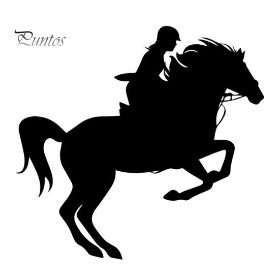 Cavalo de equitação estilo do carro adesivos janela pára-choques veículo decalque decoração esportiva