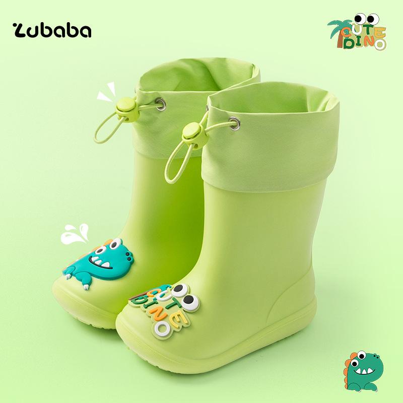 

Pig Daddy Children s Rain Boots Kids Rubber Shoes Boys Girls Ankle Boots Non-Slip Waterproof Kindergarten Water Shoes 200【Inner Length19.5cm