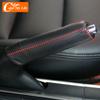 Car Interior Gear Shift Knob Head Cover Collars for Honda CRV CR-V 2012 2013 2014 Hand-Stitched Leather