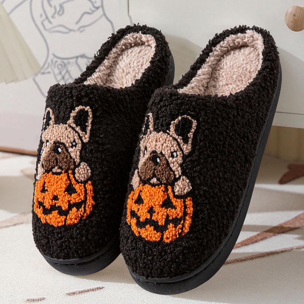Halloween Home Slippers For Women Men Soft Plush Fuzzy Winter Holiday Slippers Slippers Comfy Hand Knit Slippers for Women