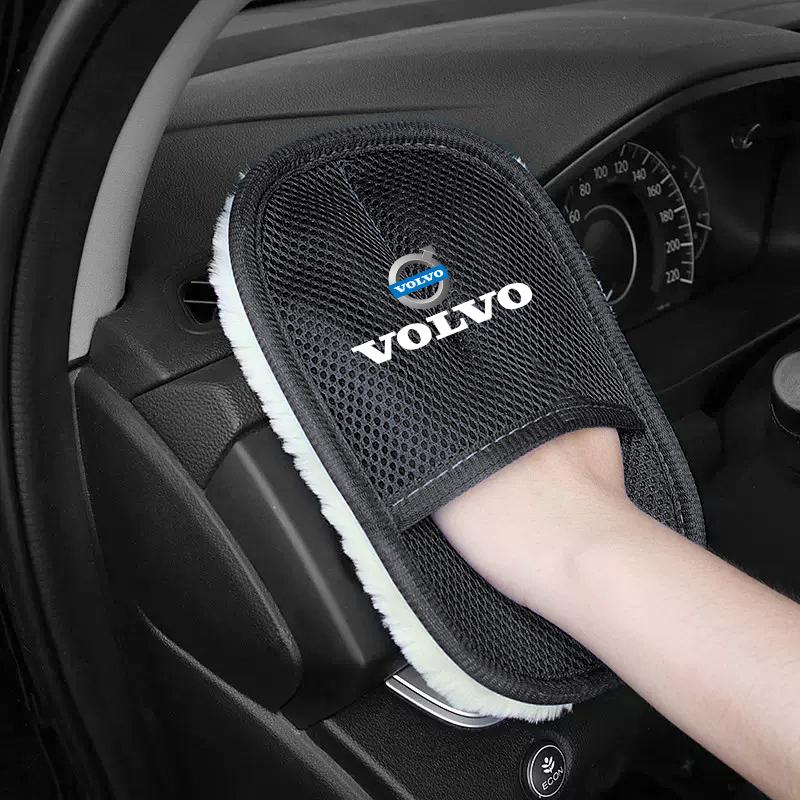 

Car Plush Cleaning Gloves Thickening Wool Wash Towel For Volvo Xc60 Xc90 V40 V60 S60 V50 V90 S80 C40 XC40 V70 XC70 C30 C70 EX90 чёрный