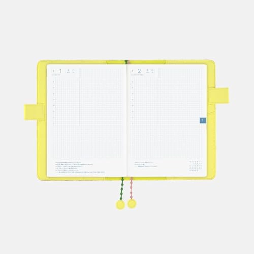 Hobonichi Notebook Cousin (A5) Notebook Cover Mina Perhonen/Skyful (yellow)