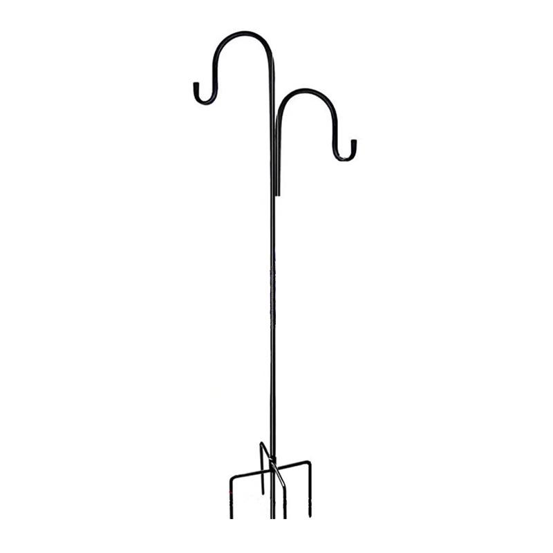 Rust-Proof Iron Shepherd's Hook for Outdoors – Ideal for Lawn, Courtyard, and Lamp Hanging