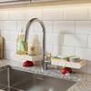 U-shaped Bathroom Storage Rack Dual-grid No-Drill Faucet Sink Shelf Space Saving Large Capacity Sink Drying Rack Mirror Front