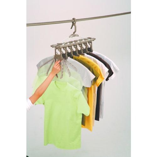 Twin Mall Laundry Drying Rack, Aluminum Stretchable 7-Row Rack, Set of 2, TA-7-2