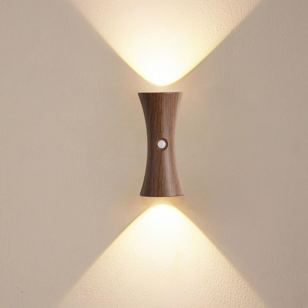 

Creative LED Hourglass Wall Lamp Wireless Dimmable LED Rechargeable Lamp Magnetic Base Adjustable Brightness Wall Sconce Lamp кавовий