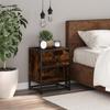 VidaXL Bedside Table Smoked Oak 40x31x50 Cm Engineered Wood 848688