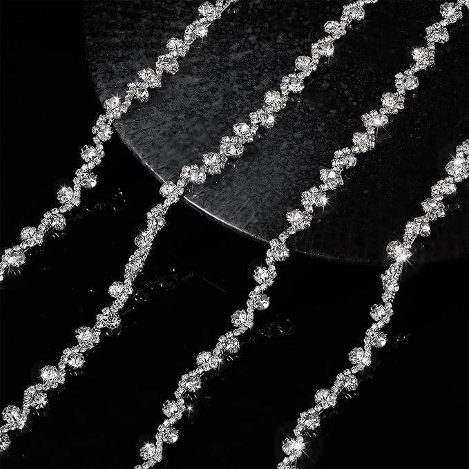Colored S-Shaped Rhinestone Chain Claw for DIY Tassel Waist and Decorative Soldering Accessories Standard