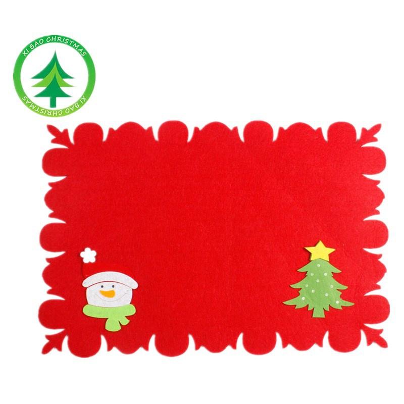 Luxurious Christmas Santa Place Mat Table Runner Mat Crafted For Holiday Cheer