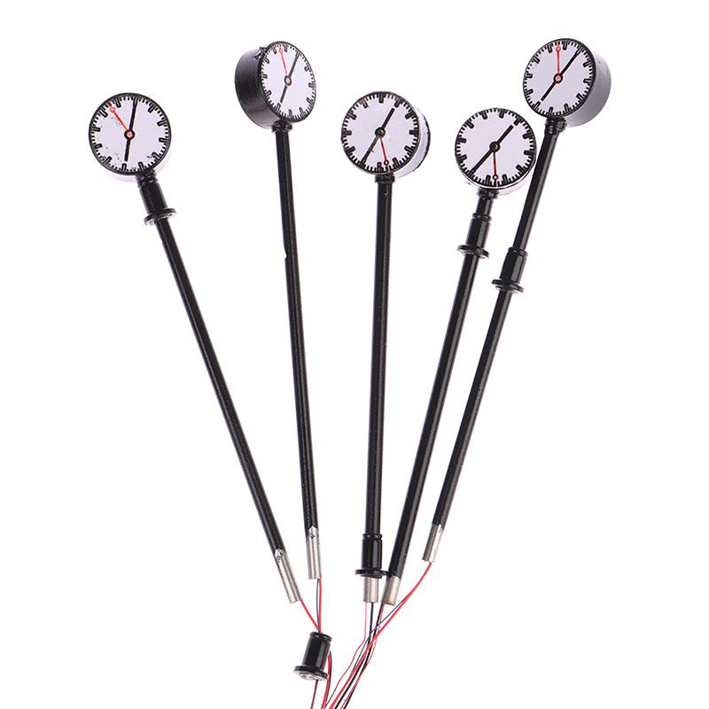 Miniature Led Lighting Model Railway Ho N Scale Lights Lit Platform Clock Lamp