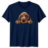 Cute Bloodhound Dog Breed Peek A Boo TShirt Animal Lover Gift