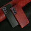 For Samsung S21 Case Luxury Real Genuine Leather Cover for Galaxy S25 FE S21Ultra S22 Plus S23Plus Note20 Phone Cases Coque Capa