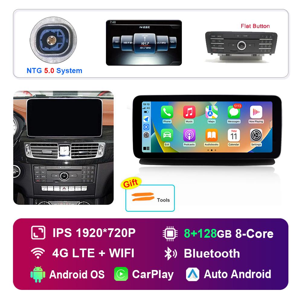 12.3 Inch Android Car Radio Multimedia Player for Mercedes Benz CLS W218 2010 - 2013 NTG 4.5 5.0 System GPS HD Touch Screen