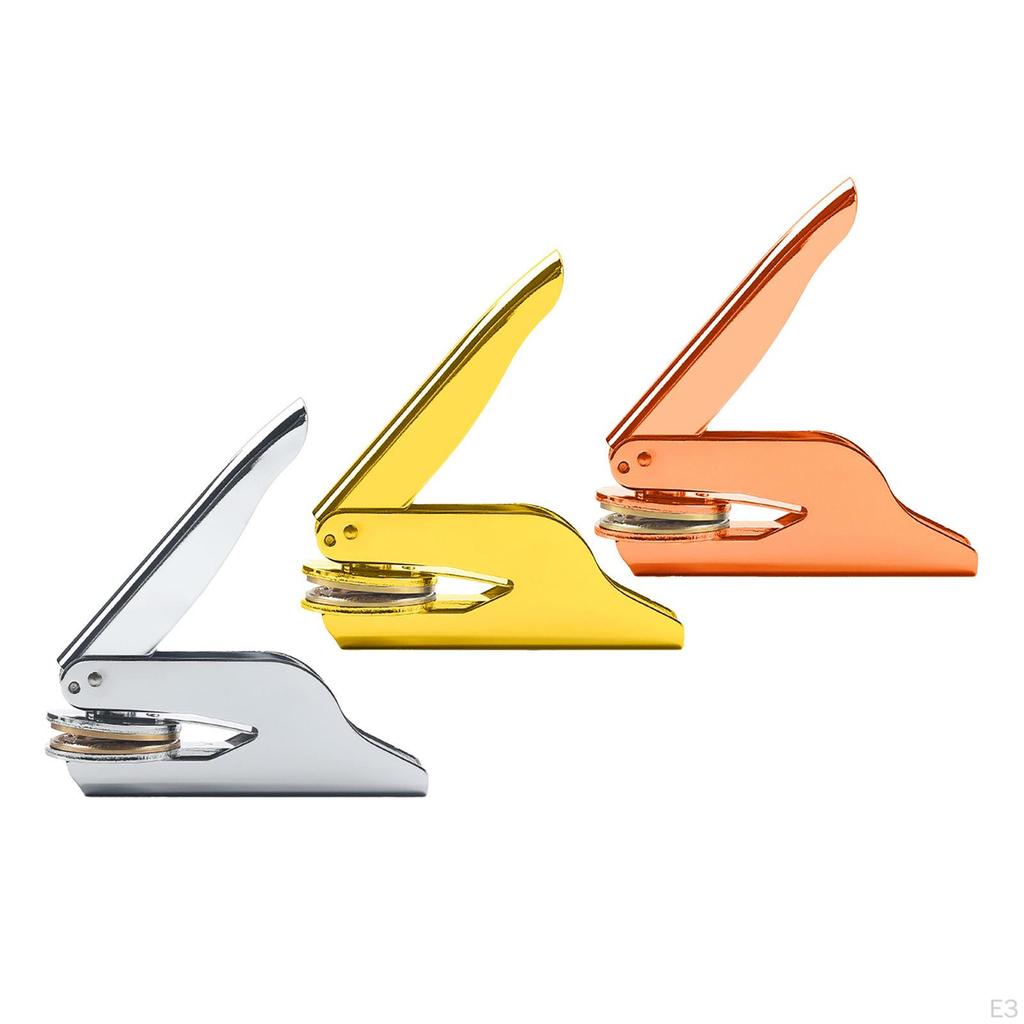 Customizable Embosser Stamp for Private Patterns with Stainless Steel Seal