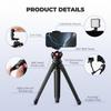 Suporte Tripé Freewell Vlogpod 3K com Suporte para Telefone e Montagem de Sapata Fria com Parafuso Ideal para DSLR e Vlogging Suporta até lbs 1/4" - iPhone, Câmera,