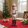 Christmas Nutcrackers 14 Inch Wooden Figure Model Christmas Nutcracker Soldier For Home Fireplace Shelves Birthday Party