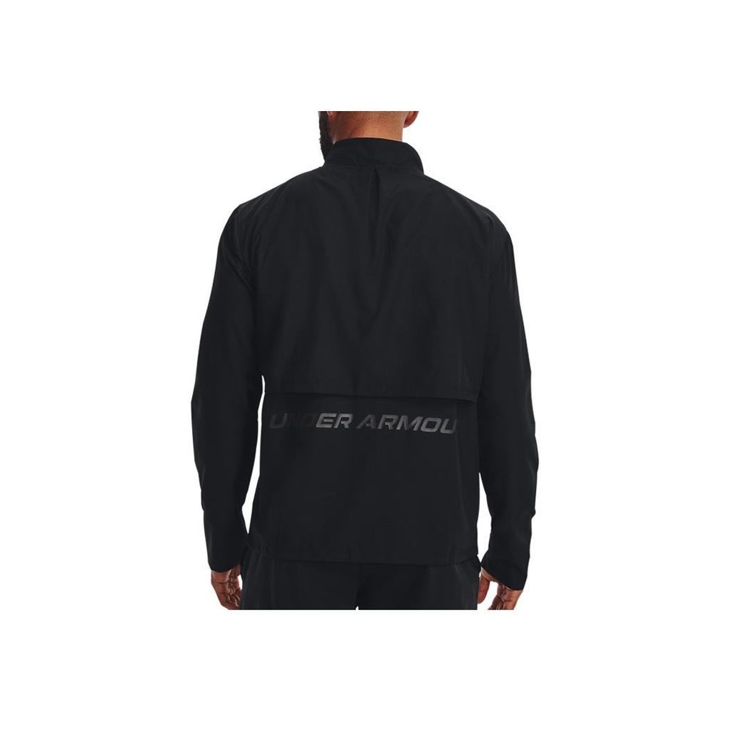 Under Armour Sun Protection Series Zip-Up Sports Jacket With Stand Collar Men Jackets Black 1376797-001