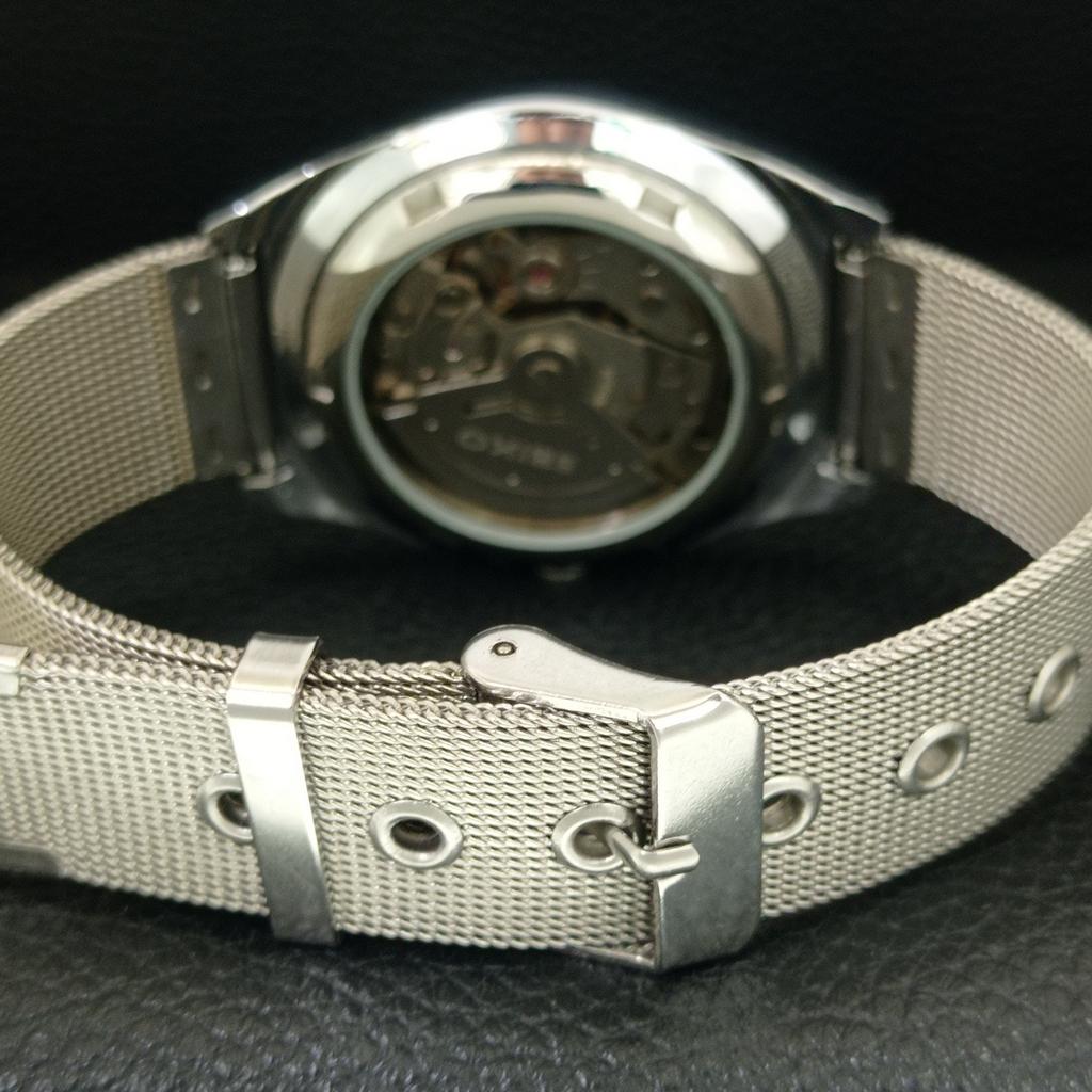 VINTAGE REFURBISHED SEIKO AUTOMATIC 6309A JAPAN MENS WHITE DIAL WATCH A442998-1